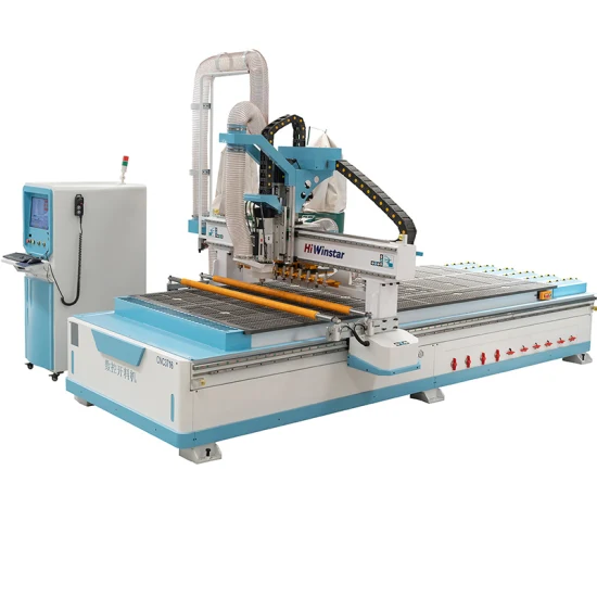 CNC 1328 Carpintería MDF Puerta Muebles Gabinetes 3D Grabado Tallado Tipo lineal Auto Tool Changer Atc CNC Router Machine