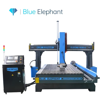 Heavy Duty Blue Elephant 1530 Tamaño personalizado Atc Acrílico Publicidad CNC Router con colector de polvo para la venta en Italia