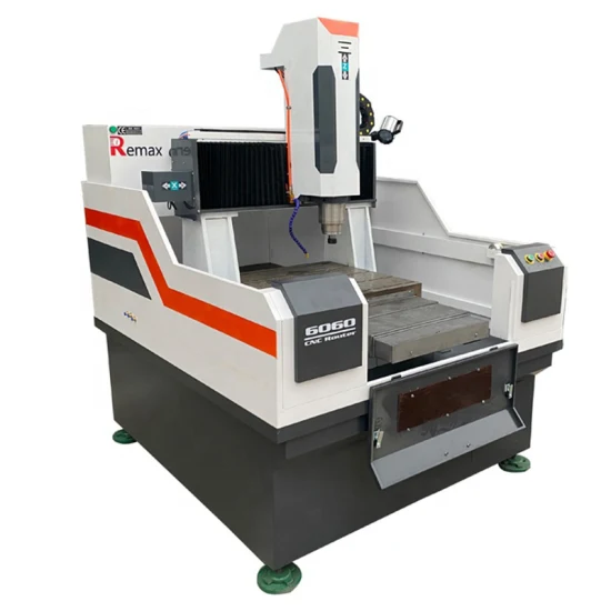 Fabricación de moldes China Fresadora CNC 6060 Mini CNC Router Máquina CNC de corte de metales con cuerpo pesado